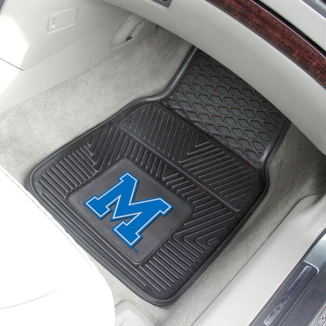 Alfombrillas de vinilo resistentes para coche de Memphis Tigers, dos piezas