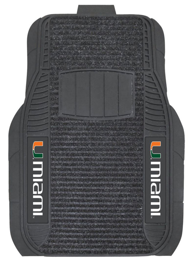 Alfombrillas de coche de los Miami Hurricanes - Juego de lujo