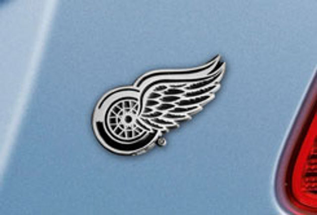 Emblema de metal cromado de primera calidad para automóvil de los Detroit Red Wings