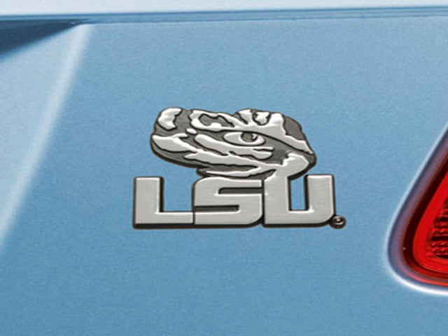 Emblema para automóvil de los LSU Tigers de metal cromado de primera calidad