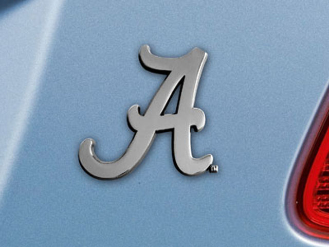 Emblema de automóvil de Alabama Crimson Tide de metal cromado de primera calidad