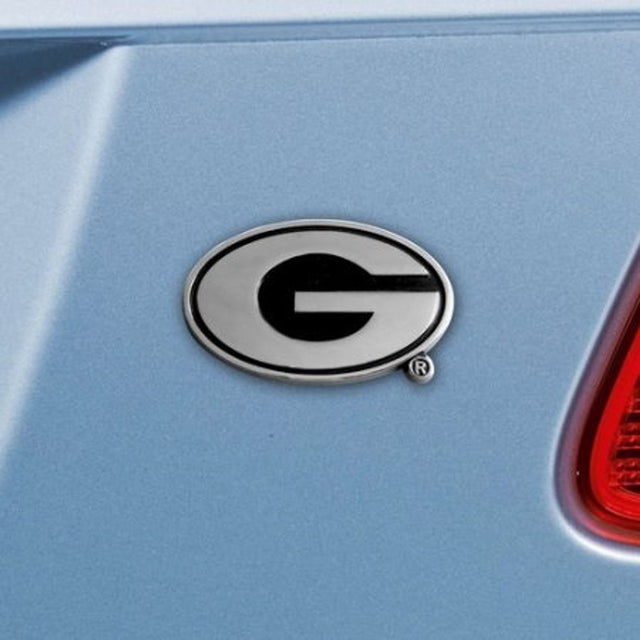 Emblema de metal cromado de primera calidad para automóvil de Georgia Bulldogs