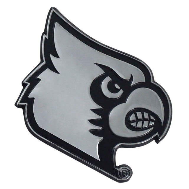 Louisville Cardinals Auto Emblem Premium Metal Chrome