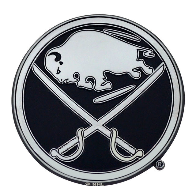 Emblema para automóvil Buffalo Sabres de metal cromado de primera calidad