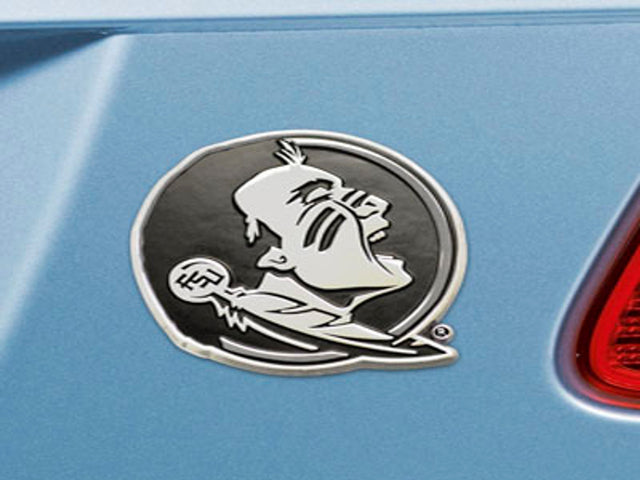 Emblema de metal cromado premium para automóvil de los Florida State Seminoles