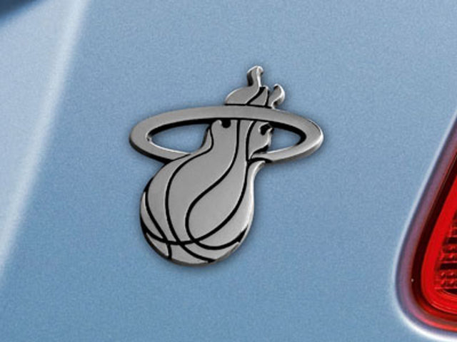 Emblema de metal cromado de primera calidad para automóvil de los Miami Heat