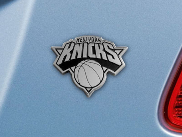 Emblema de metal cromado premium para automóvil de los New York Knicks