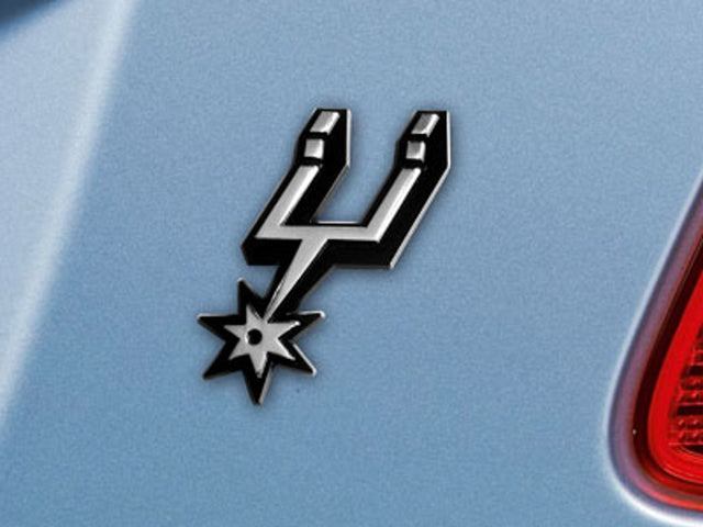 Emblema para automóvil de los San Antonio Spurs de metal cromado de primera calidad