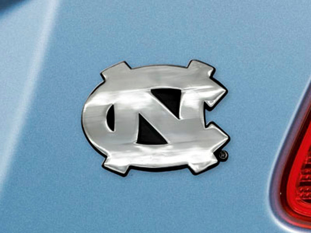 Emblema para automóvil de los Tar Heels de Carolina del Norte, metal cromado de primera calidad