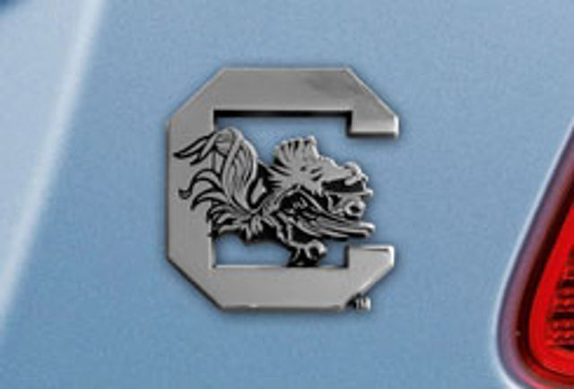 South Carolina Gamecocks Auto Emblem Premium Metal Chrome