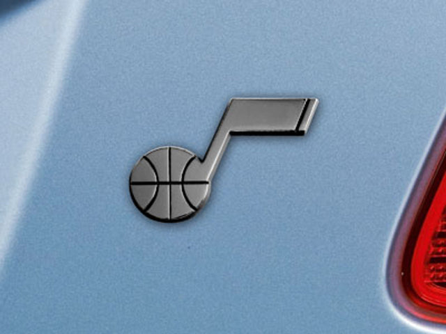 Emblema de metal cromado de primera calidad para automóvil Utah Jazz