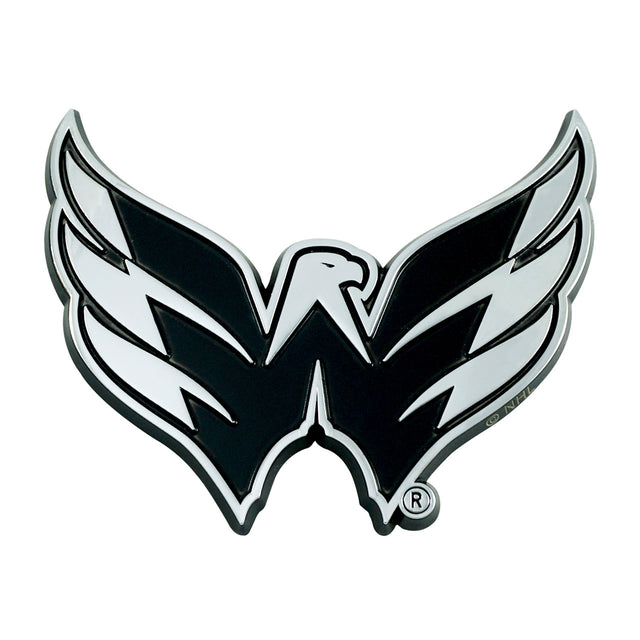 Emblema de automóvil de Washington Capitals de metal cromado de primera calidad