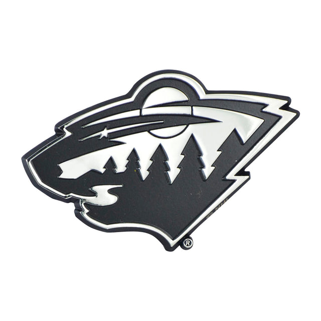 Minnesota Wild Auto Emblem Premium Metal Chrome