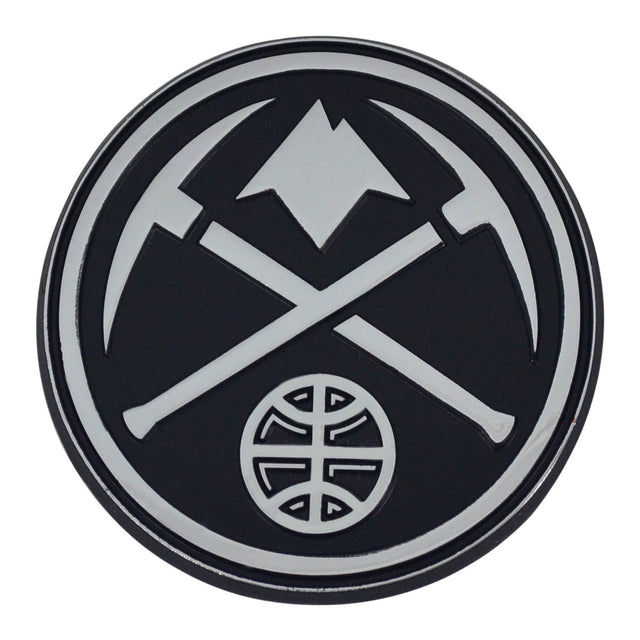 Denver Nuggets Auto Emblem Premium Metal Chrome