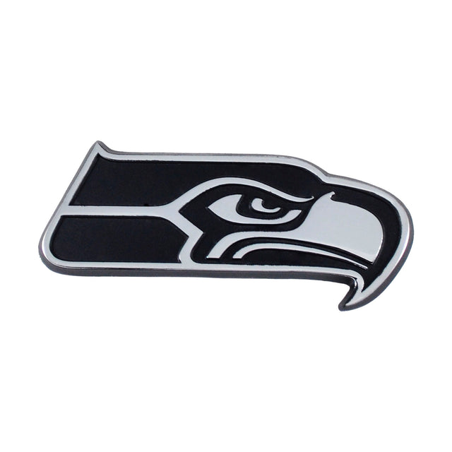 Emblema de metal cromado premium para automóvil de los Seattle Seahawks