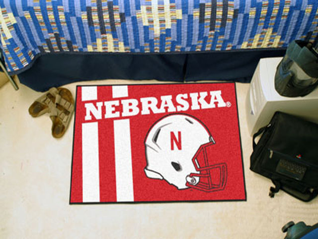 Nebraska Cornhuskers Rug 19x30 Starter Style