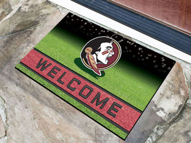 Felpudo de goma granulada de 18 x 30 pulgadas con los Florida State Seminoles