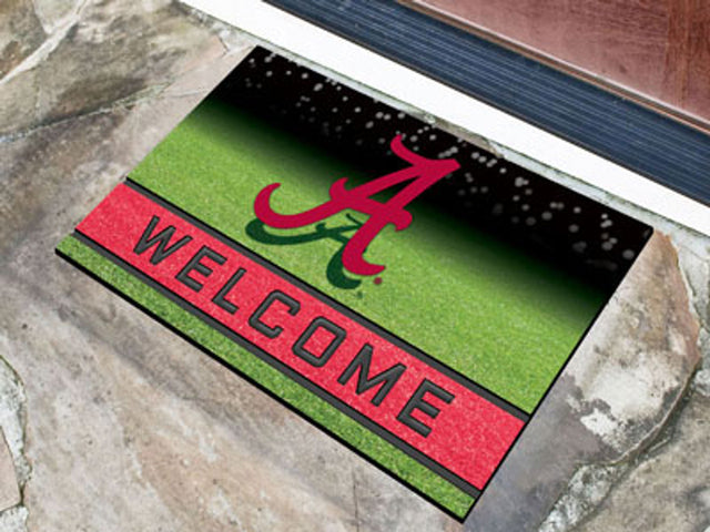 Alabama Crimson Tide Door Mat 18x30 Welcome Crumb Rubber