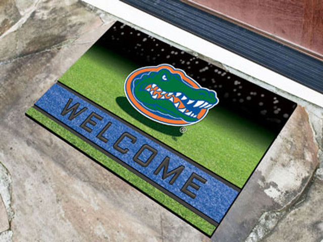 Felpudo Florida Gators 18 x 30 pulgadas, caucho granulado de bienvenida