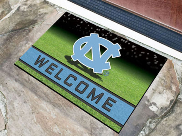 Felpudo de goma granulada de 18 x 30 pulgadas de North Carolina Tar Heels