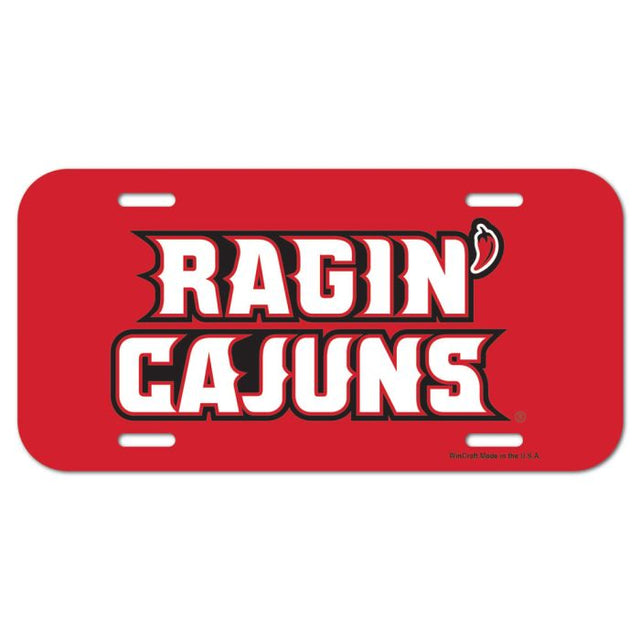 Louisiana - Lafayette Ragin Cajuns License Plate