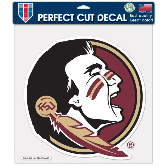 Calcomanía de color de corte perfecto de los Florida State Seminoles de 12" x 12"