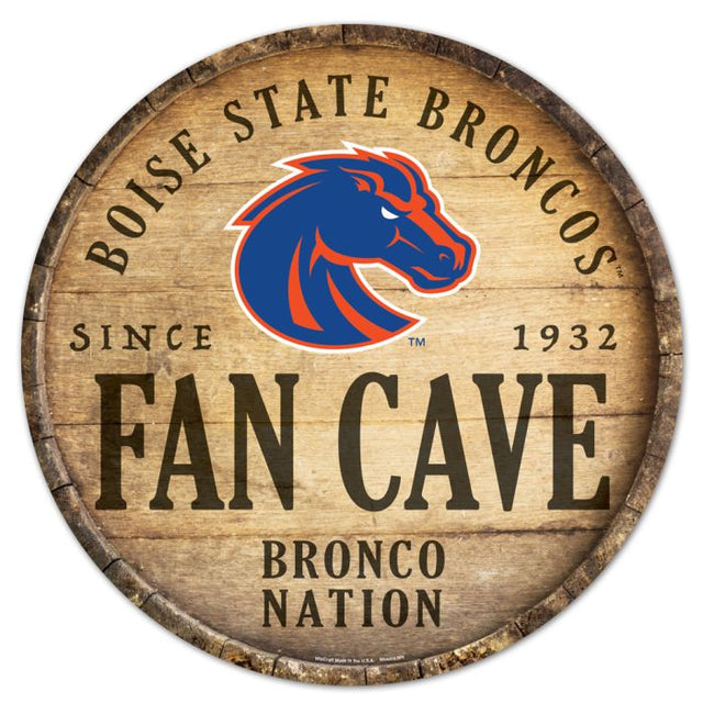 Letrero de madera de los Broncos de Boise State 194166