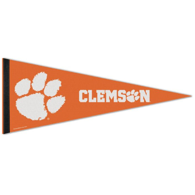 Banderín premium de los Clemson Tigers de 12" x 30"