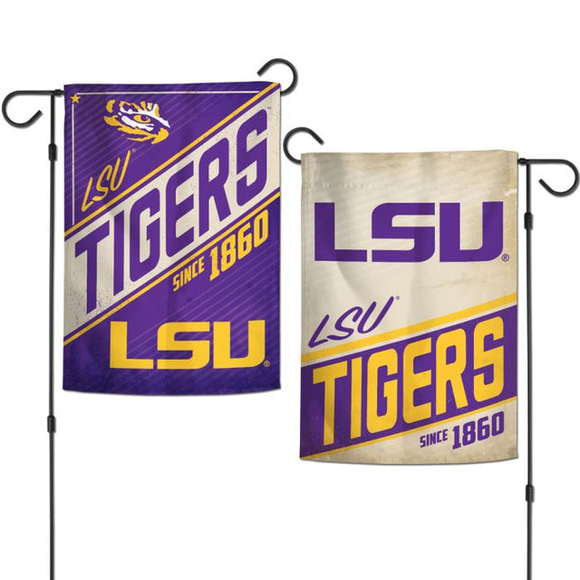 LSU Tigers RETRO Garden Flags 2 sided 12.5" x 18"