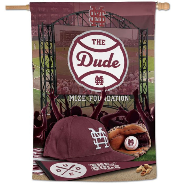 Mississippi State Bulldogs THE DUDE PROGRAM Vertical Flag 28" x 40"