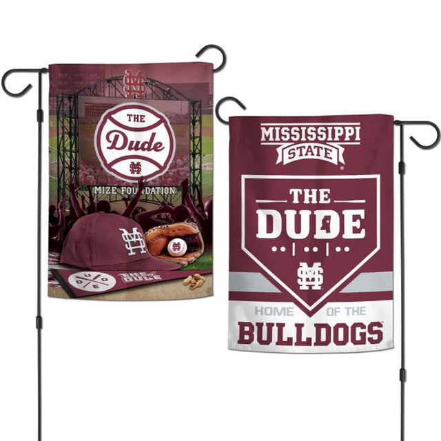 Mississippi State Bulldogs THE DUDE PROGRAM Garden Flags 2 sided 12.5" x 18"