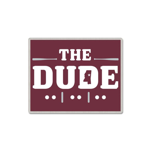 Mississippi State Bulldogs THE DUDE PROGRAM Collector Pin Jewelry Card