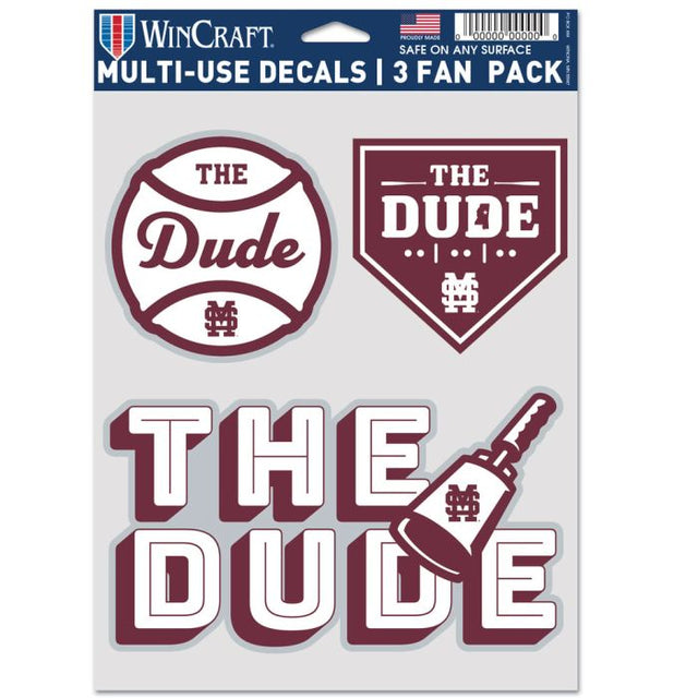 Mississippi State Bulldogs THE DUDE PROGRAM Multi Use 3 Fan Pack