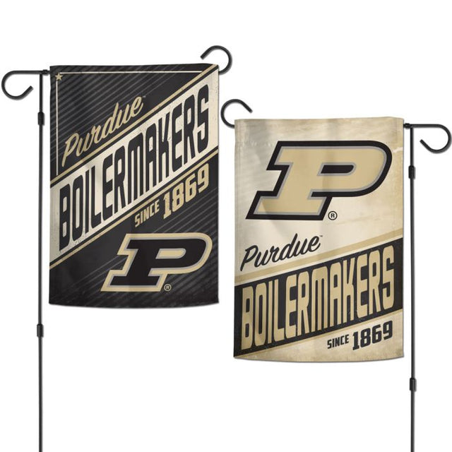 Banderas de jardín retro de Purdue Boilermakers, de 2 lados, 12,5" x 18"