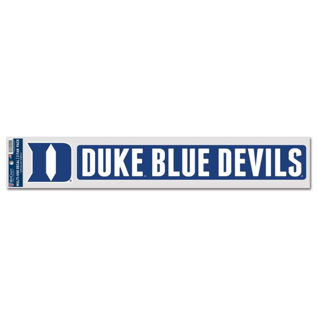 Duke Blue Devils Fan Decals 3" x 17"