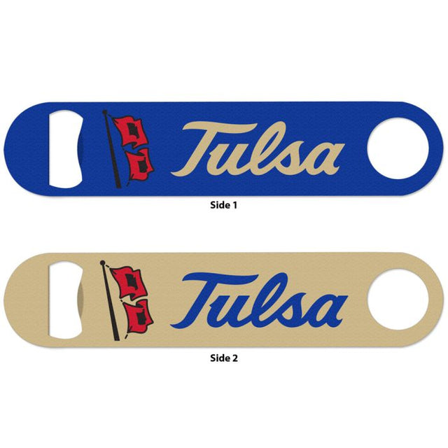 Tulsa Golden Hurricanes Metal Bottle Opener 2 Sided