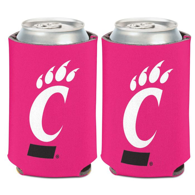 Enfriador de lata rosa Cincinnati Bearcats de 12 oz.