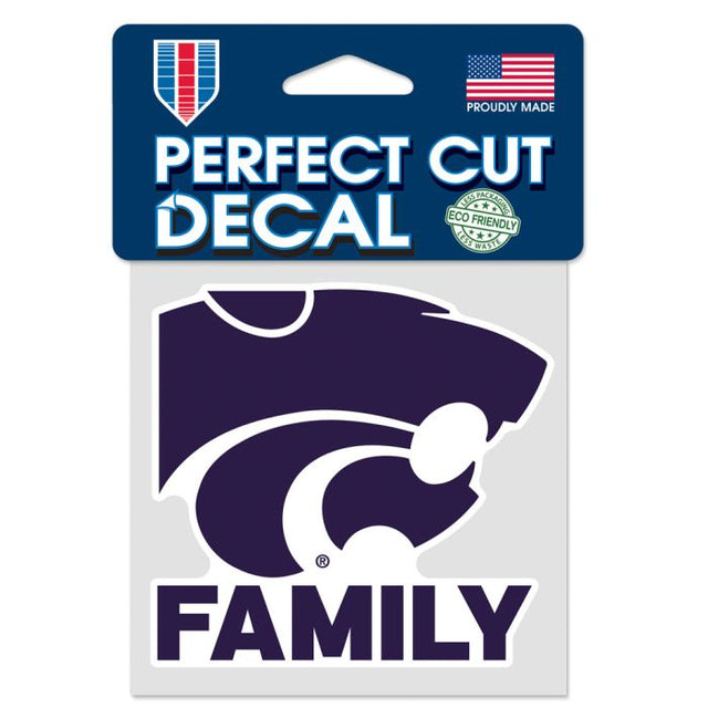 Kansas State Wildcats FAMILY Perfect Cut Color Decal 4" x 4"