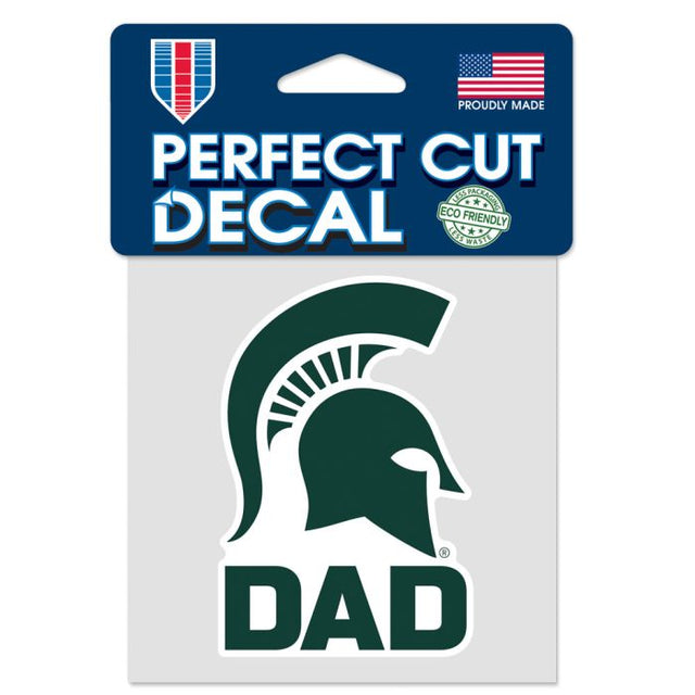 Michigan State Spartans DAD Perfect Cut Color Decal 4" x 4"