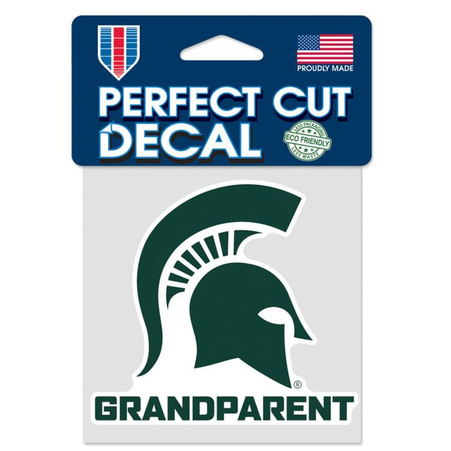 Michigan State Spartans GRANDPARENT Perfect Cut Color Decal 4" x 4"