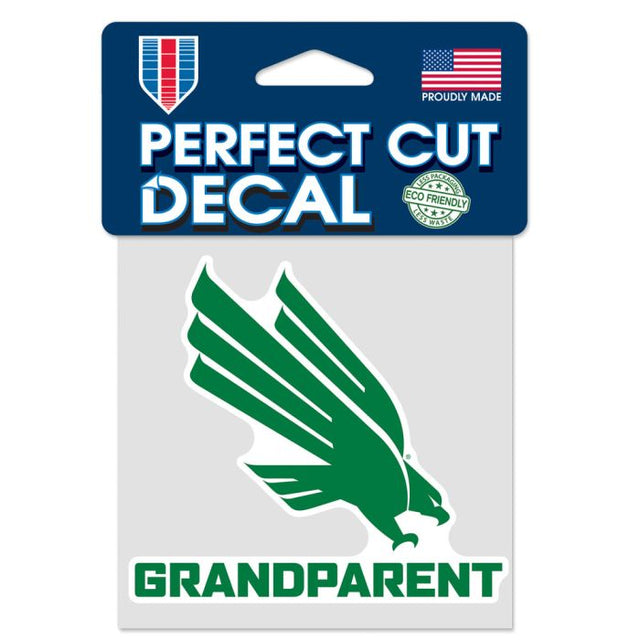 North Texas Mean Green GRANDPARENT Perfect Cut Color Decal 4" x 4"