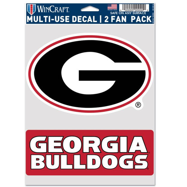 Georgia Bulldogs 2 PACK Multi Use 2 Fan Pack