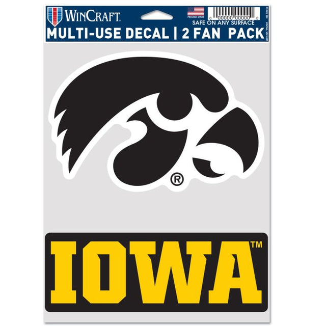 Paquete multiusos para dos fanáticos de Iowa Hawkeyes