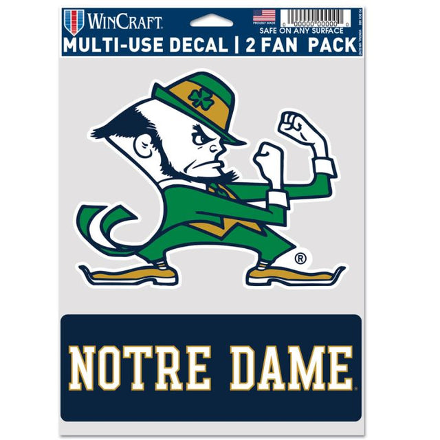 Paquete de 2 ventiladores multiusos Notre Dame Fighting Irish 2 PACK