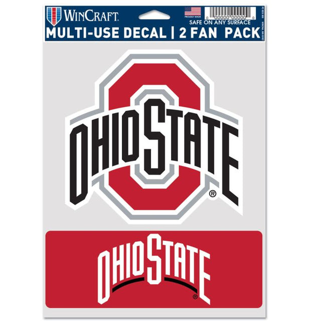 Paquete de 2 unidades multiusos para 2 fanáticos de Ohio State Buckeyes