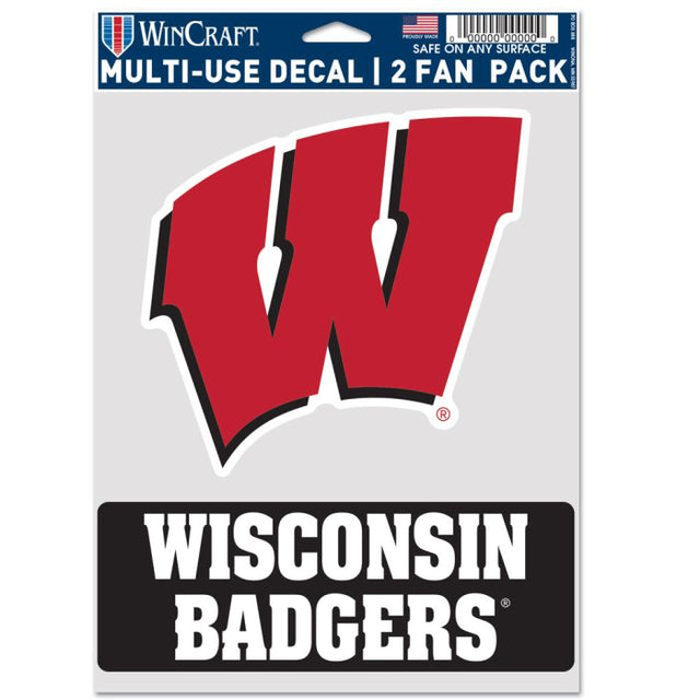 Wisconsin Badgers 2 PACK Multi Use 2 Fan Pack