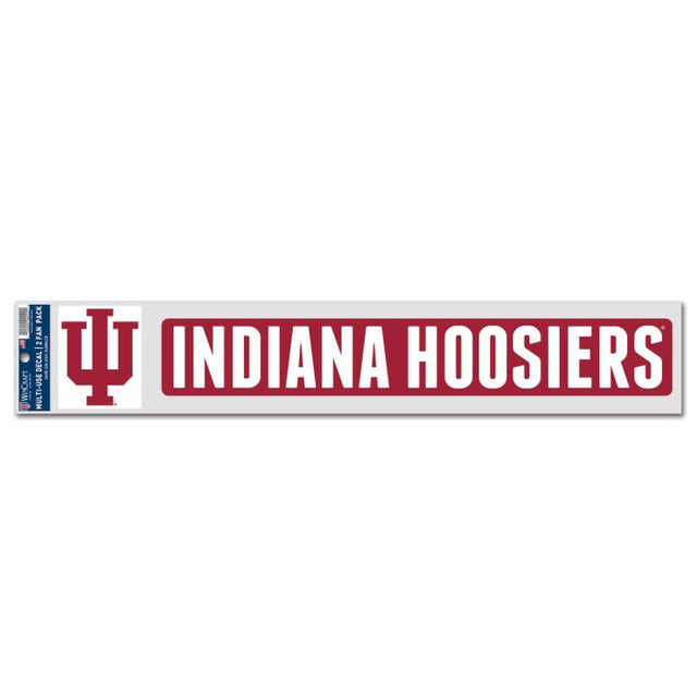 Calcomanías para fanáticos de Indiana Hoosiers de 3" x 17"