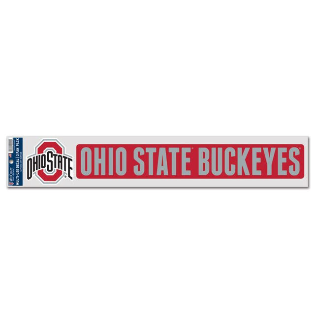 Calcomanías para fanáticos de Ohio State Buckeyes de 3" x 17"