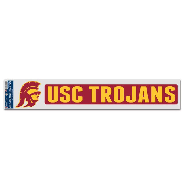 Calcomanías para fanáticos de los Trojans de la USC de 3" x 17"