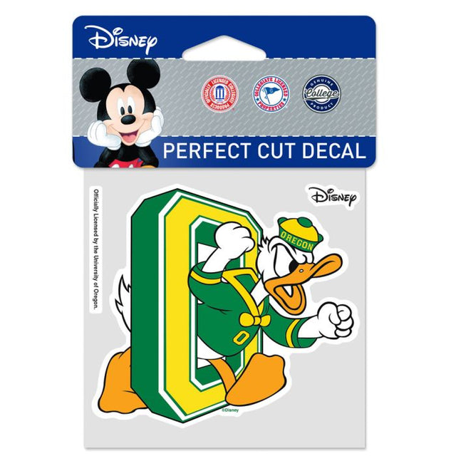 Oregon Ducks DONALD DUCK Perfect Cut Color Decal 4" x 4"